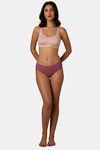 Every de by Amante Double Layered Non Wired Full Coverage Super Support Bra - Pink Floral Print — thumbnail 5